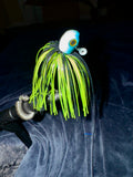 Black and Chartreuse Custom Tied Jig