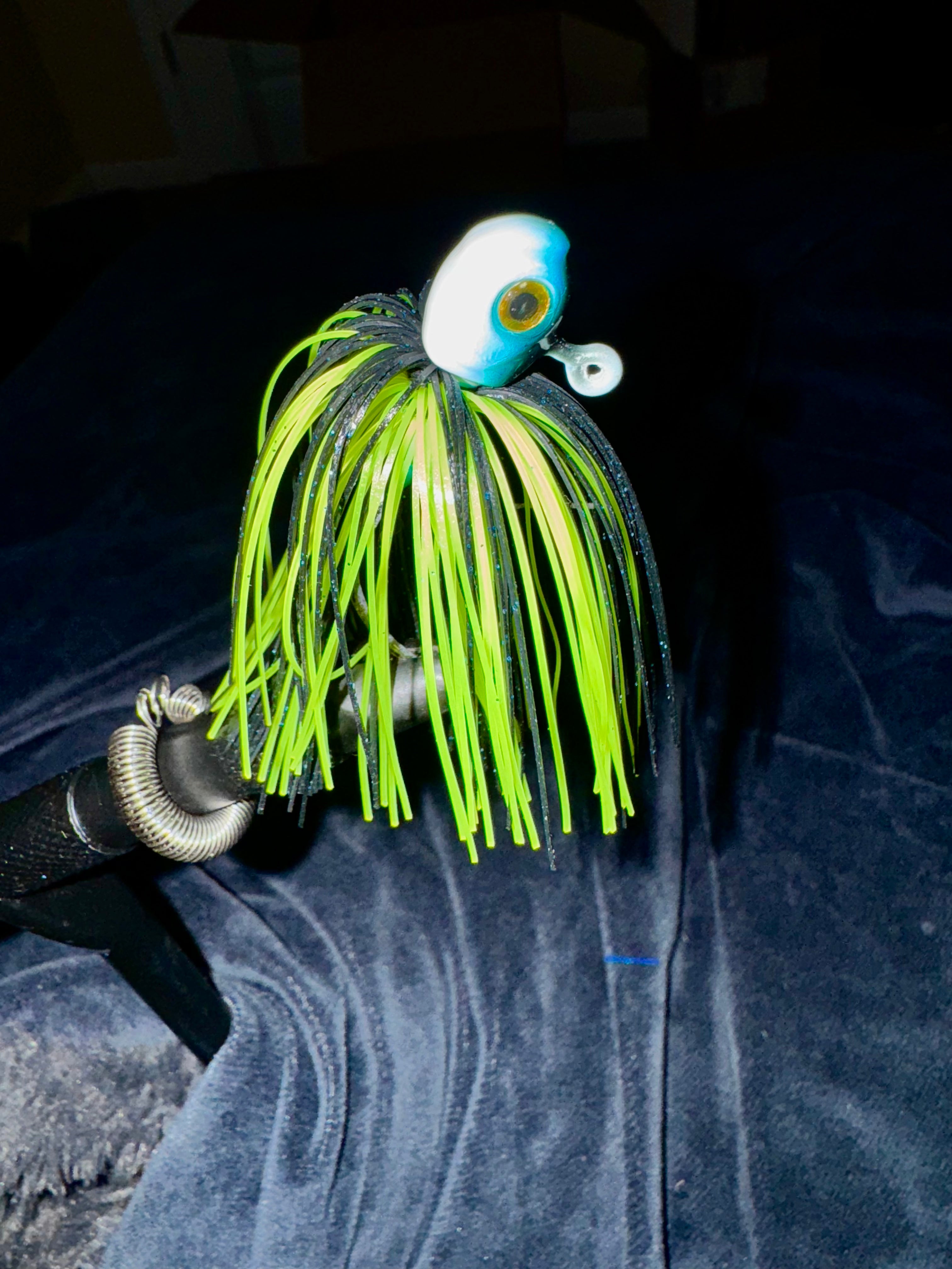 Black and Chartreuse Custom Tied Jig